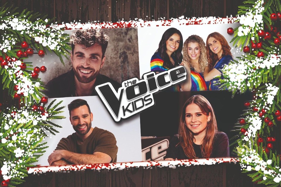 Duncan Laurence (boven), K3, Metejoor (onder) en Laura Tesoro 
