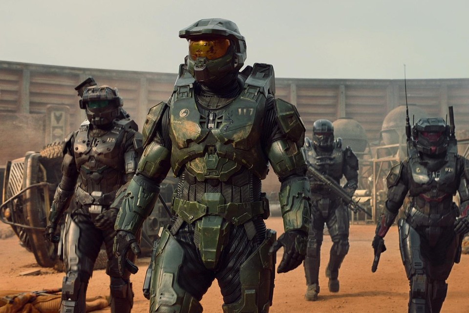 Een harde oorlog tussen mens en alien: ‘Halo’ belooft een spectaculaire reeks te worden. 