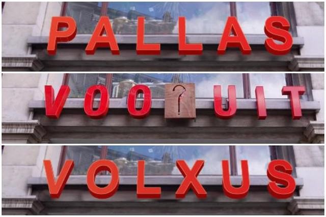 Dit was het debat vorig jaar: Pallas of Volxus? Het werd tijdelijk ‘Voo?uit’. 