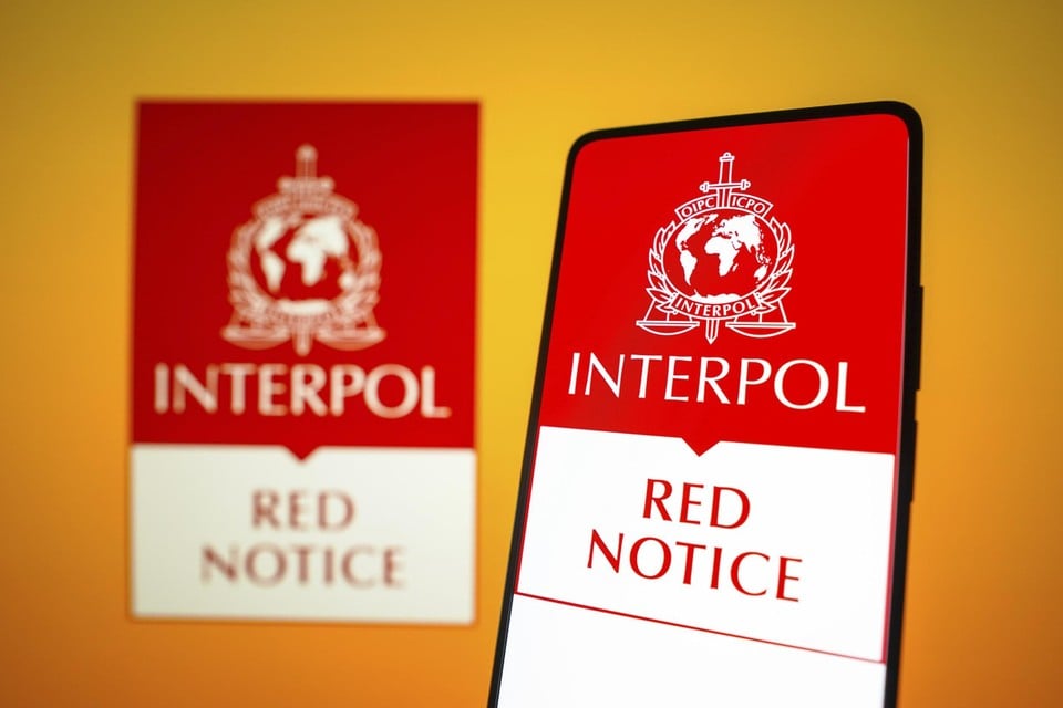 The criminals receive a 'Red Notice' behind their name, a global request to detect them.