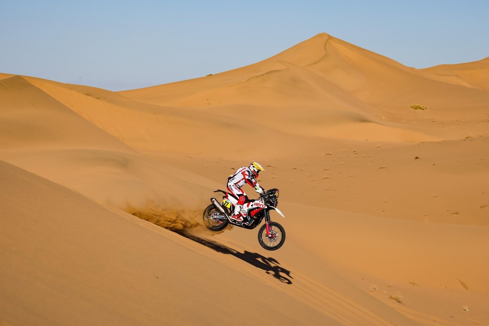 Motorrijder Rodrigues Joaquim tijdens de proloog.
