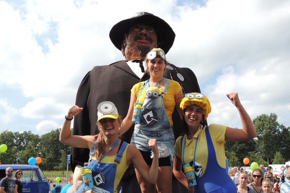Voor de Trio triatlon mogen de deelnemers zich verkleden.