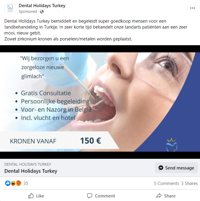 Heuse “ronselingen” voor tandtoerisme, maar tandartsen waarschuwen: “Hier we je meer helpen” | Het Nieuwsblad Mobile