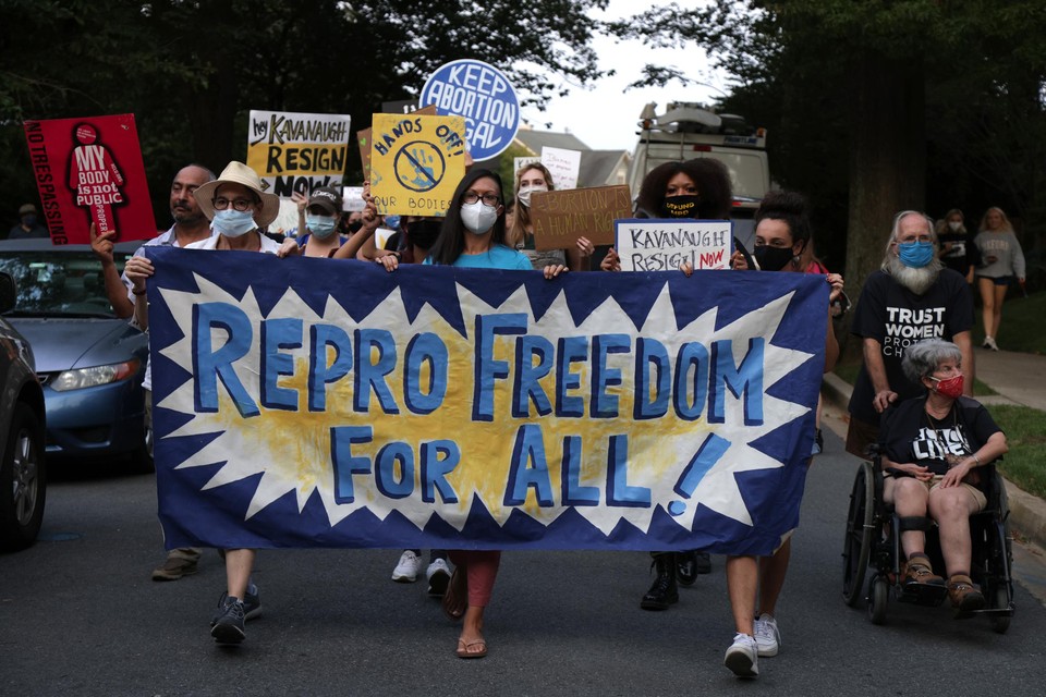 Pro-abortusproteset in de Verenigde Staten.