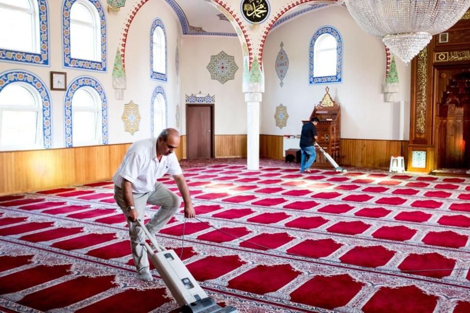 De Yunus Emre-moskee in Genk, een van de Diyanet-moskeeën. 