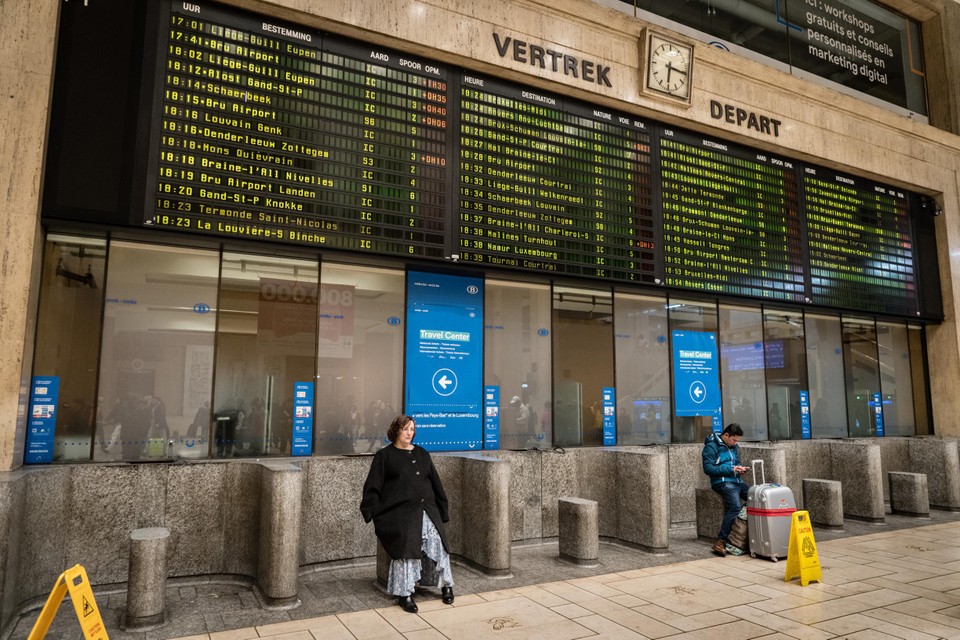 Het treinstation van Brussel-Centraal 