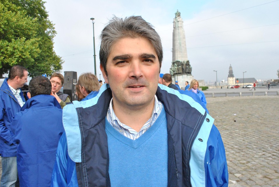 Vincent Houssin, ondervoorzitter van politievakbond VSOA.