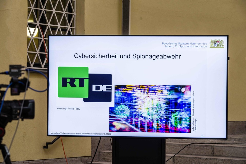 Archiefbeeld: RT werd eerder als een bedreiging beschouwd door de Duitse veiligheidsdiensten. 