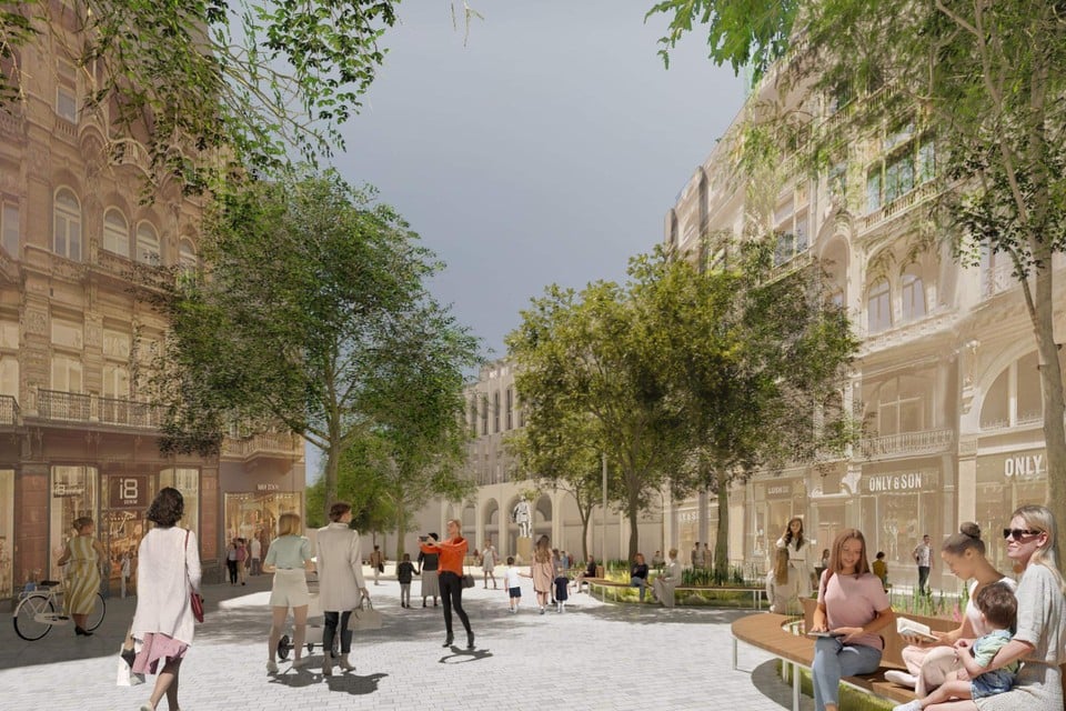 « Continue atmosphere of Grote Markt and Central Station »: they can re -lay the Meir (Antwerp)