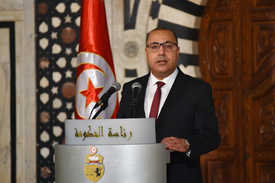 Ontslagen premier van Tunesië, Hichem Mechichi 