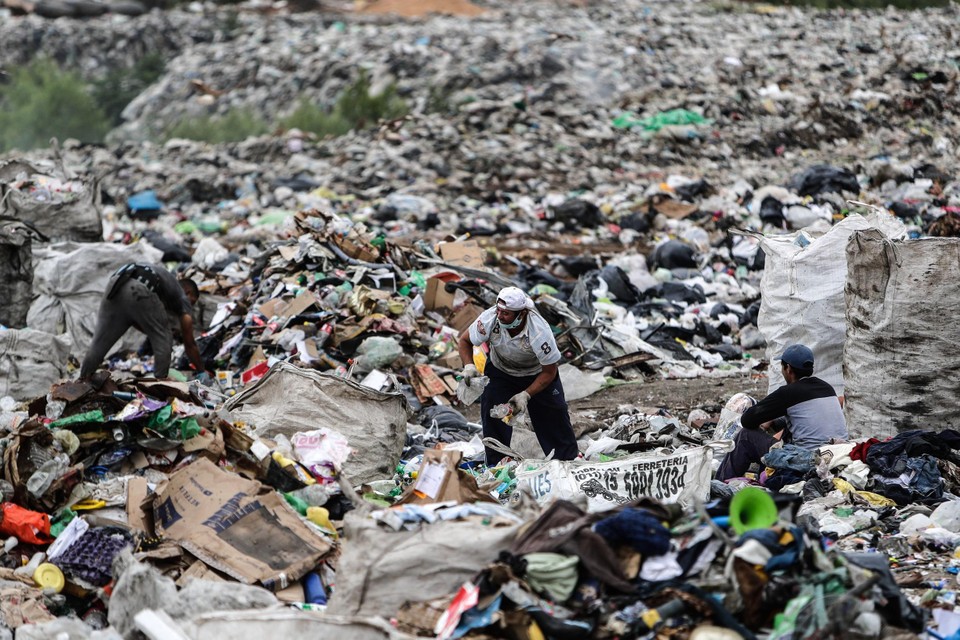 Een vuilnisbelt in Buenos Aires. 