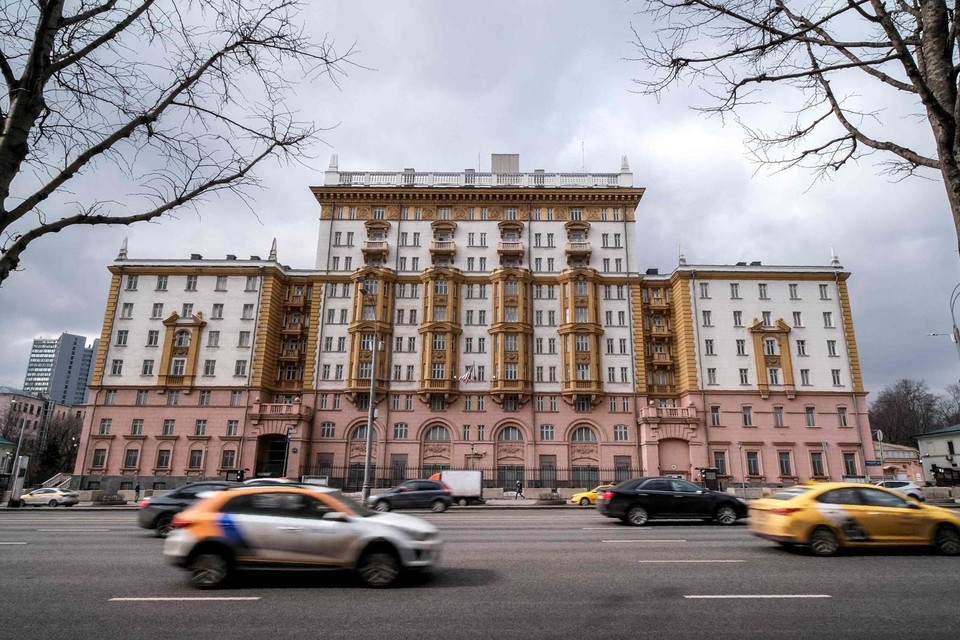 Archiefbeeld: de Amerikaanse ambassade in Moskou.
