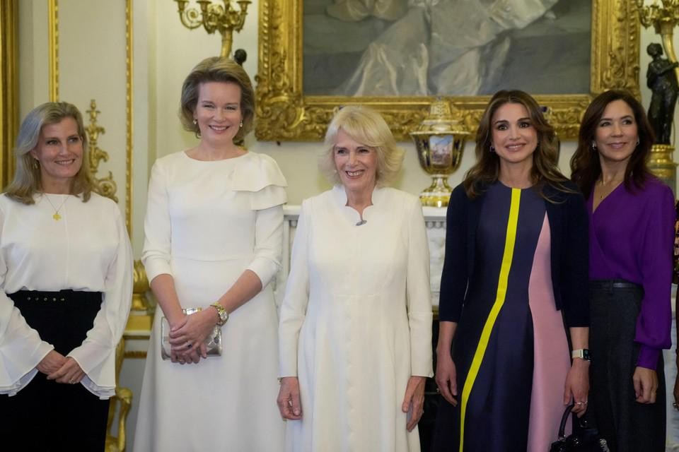 hoe te gebruiken Baffle uitglijden Camilla wil “gruwelijke misdaden” tegen vrouwen stoppen: koningin Mathilde  ook aanwezig, maar had kledij beter afgestemd met Britse koningin | Het  Nieuwsblad Mobile