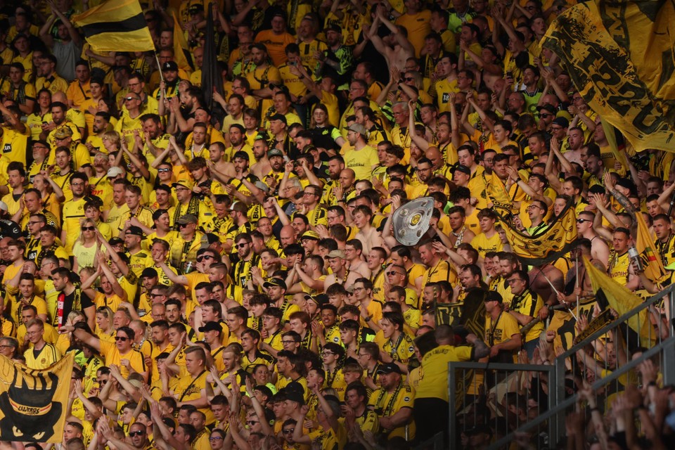 Borussia Dortmund's 'Gelbe wall' is ready to go wild.