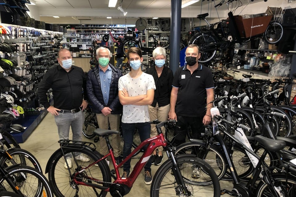 Jonas kan de fiets goed gebruiken