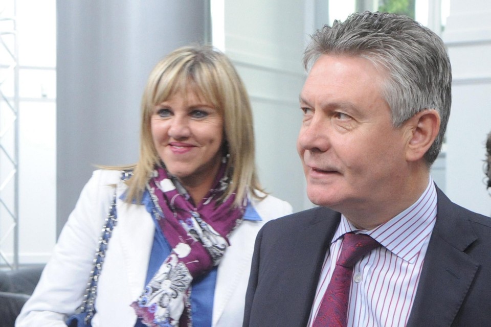 Karel De Gucht en echgenote Mireille Schreurs  