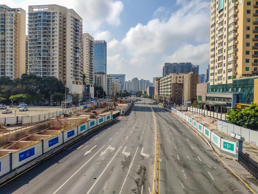 Empty Streets in Shenzhen 