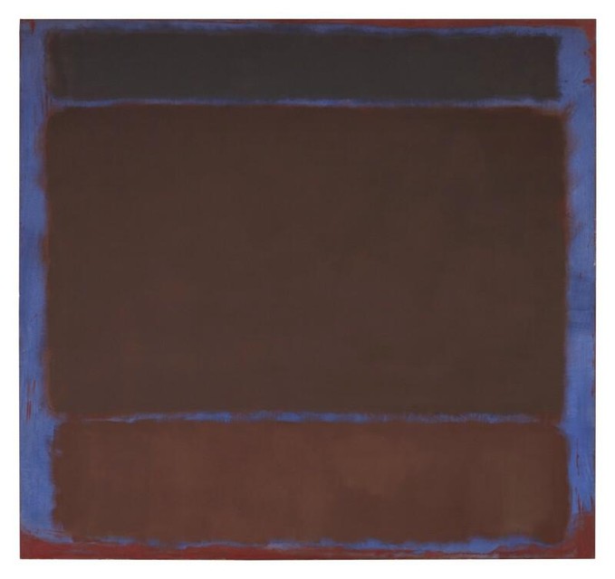 Dit ‘naamloos’ werk van Mark Rothko uit 1960 bracht 48 miljoen dollar, net geen 45,5 miljoen euro, op en was daarmee het duurste werk in deze veiling.