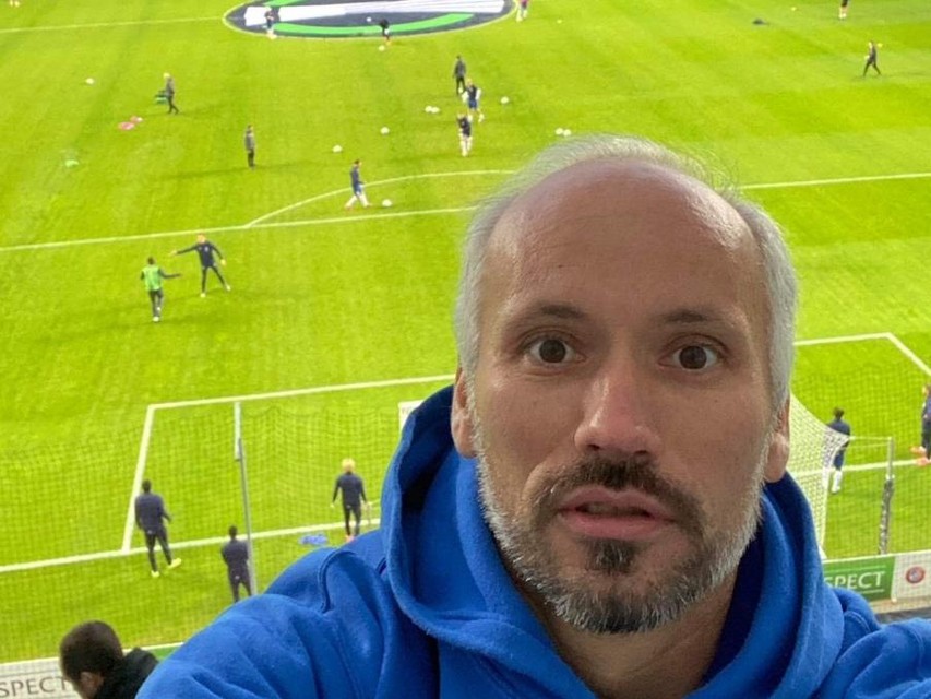 Selfie in de Le Coq-arena
