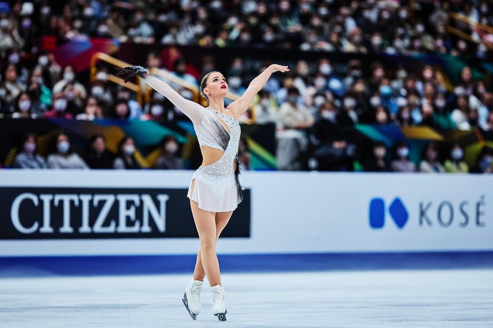 Hendrickx  schaatste zoals altijd met veel charisma.