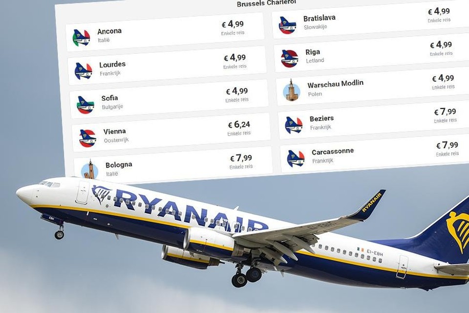 accu Berg kleding op Christian Vliegtickets voor minder dan 5 euro met Ryanair: hoe kan dat? En betaal je  écht maar zo weinig? | Het Nieuwsblad Mobile