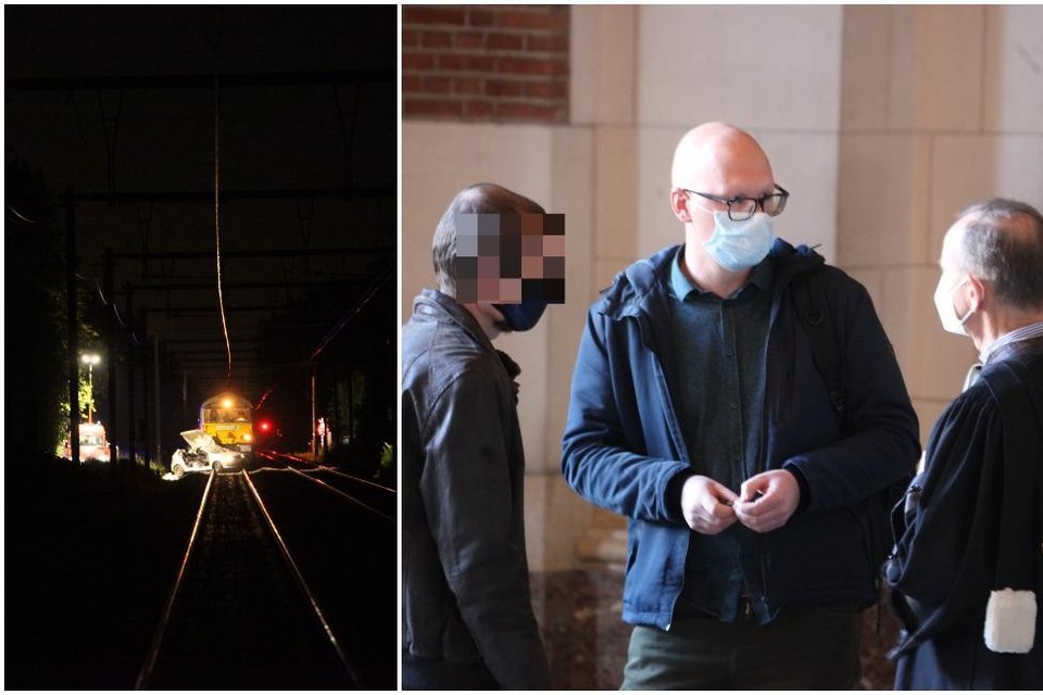Machinist Hans C. (links op de foto) wast de handen in onschuld.