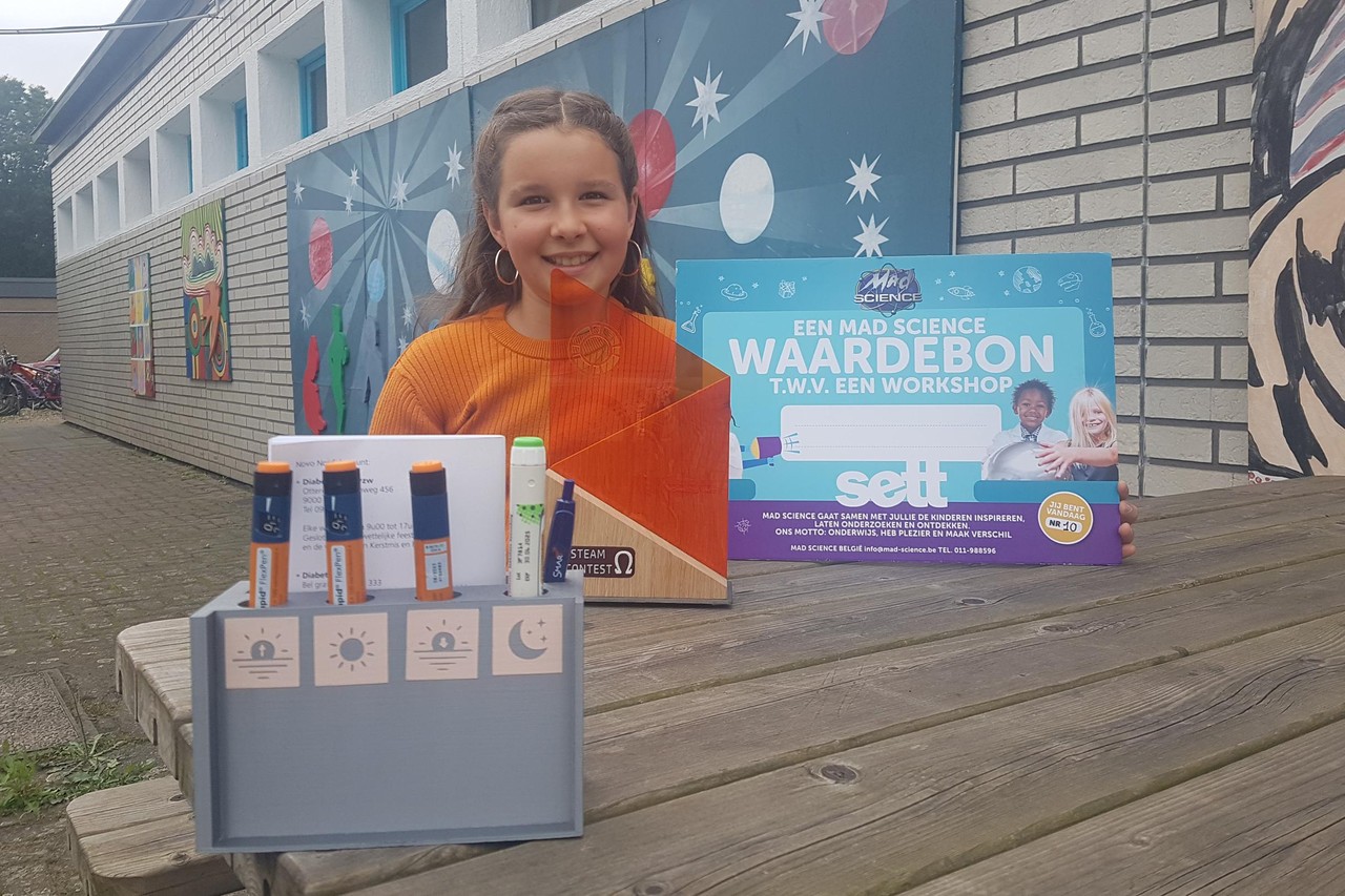 Mila (11) wint prijs met uitvinding voor haar oma met diabetes: “Nu op zoek  naar partner in medische wereld” (Wachtebeke) | Het Nieuwsblad Mobile