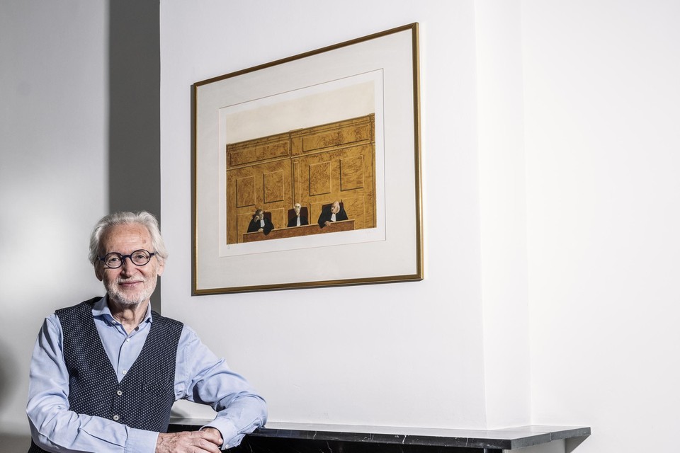 Filip Van Hende, amper enkele uren nadat hij zijn toga aan de haak hing.