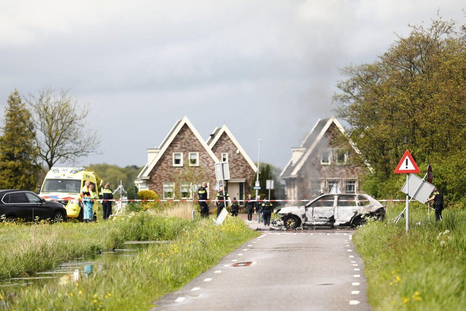 The robbery ended in a field north of Amsterdam. 