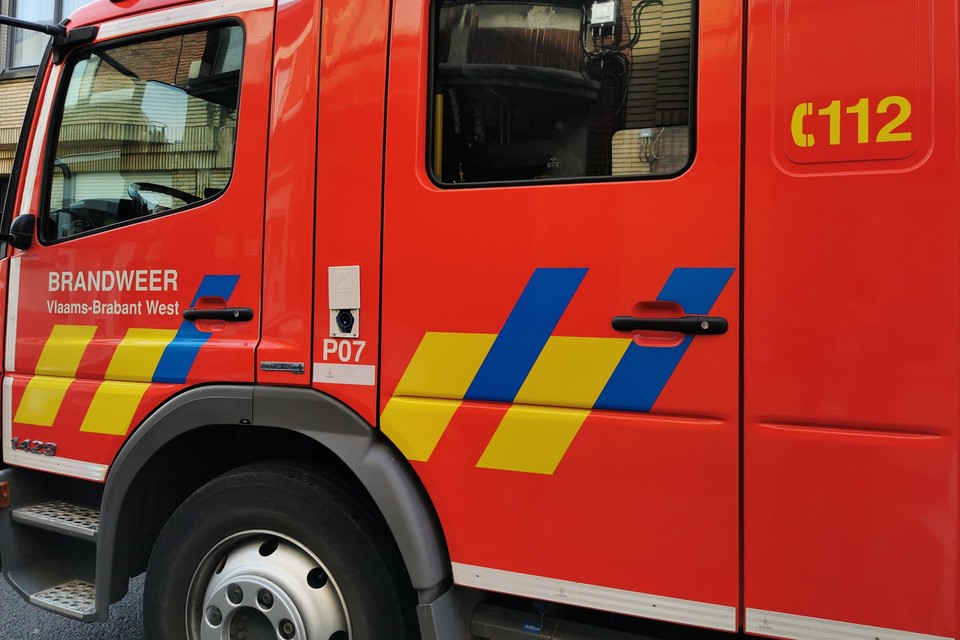 Korpsen van brandweerzone Vlaams-Brabant West kwamen uit voorzorg in bijstand.
