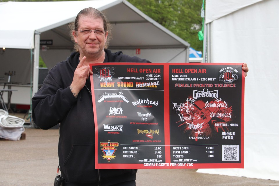 “Zaterdag staat in het teken van het Heavy Soundfestival in Poperinge, zondag in het teken van female fronted bands”, zegt organisator Erik Depooter.