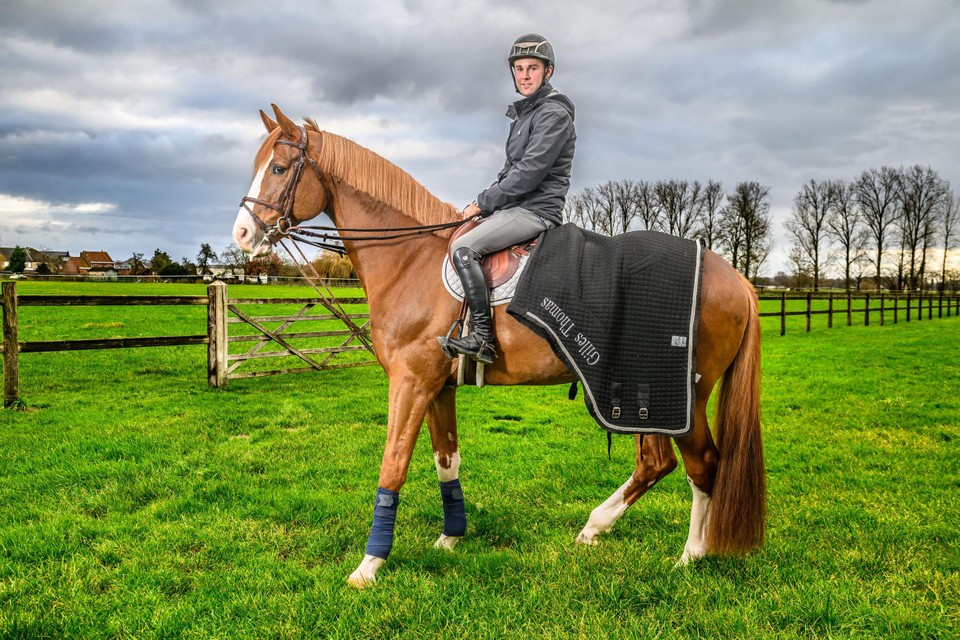 Gilles Thomas met Ermitage Kalone, het paard met wie hij naar de Spelen van Parijs hoopt te gaan.