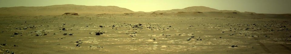 Zo ziet het uitzicht er op Mars uit.