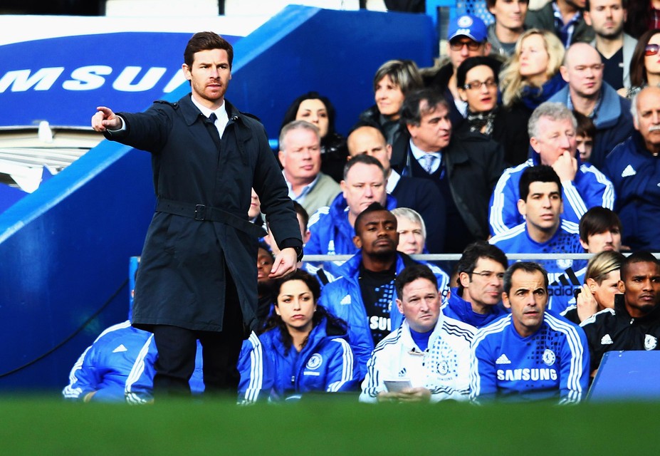 André Villas-Boas als coach van Chelsea.
