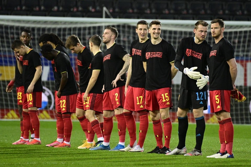 Eerder maakten ook de Rode Duivels een statement tegen de wantoestanden in Qatar.