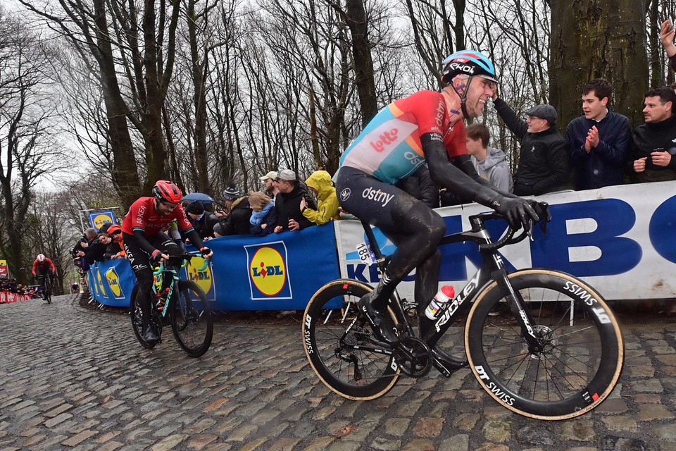 Frederik Frison knokte zich in Gent-Wevelgem naar een knappe vierde plaats.