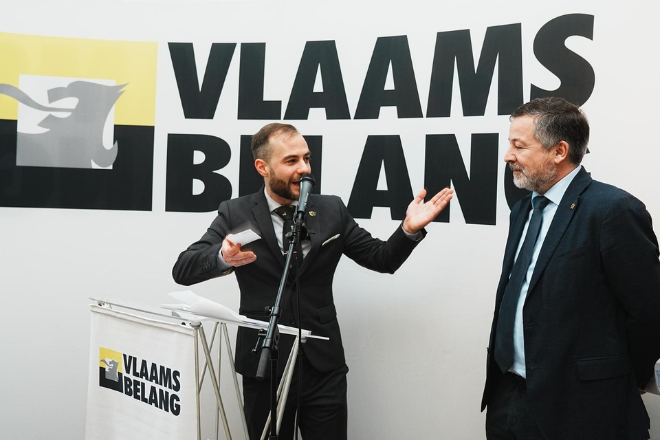 Deze twee moeten het gaan doen in Gent voor Vlaams Belang: Jonas Naeyaert (links) en Johan Deckmyn.