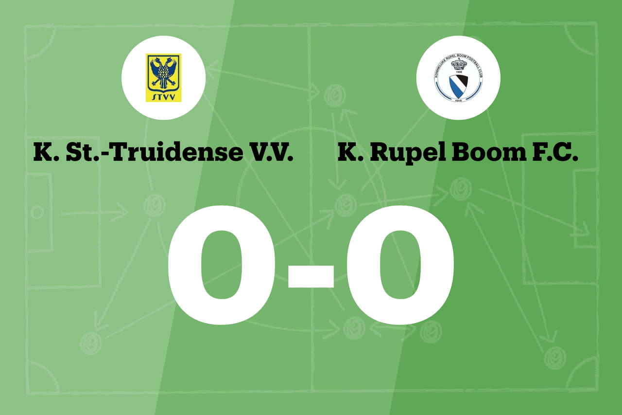 Duel Tussen STVV B En Rupel Boom Blijft Doelpuntloos (Boom) | Het ...