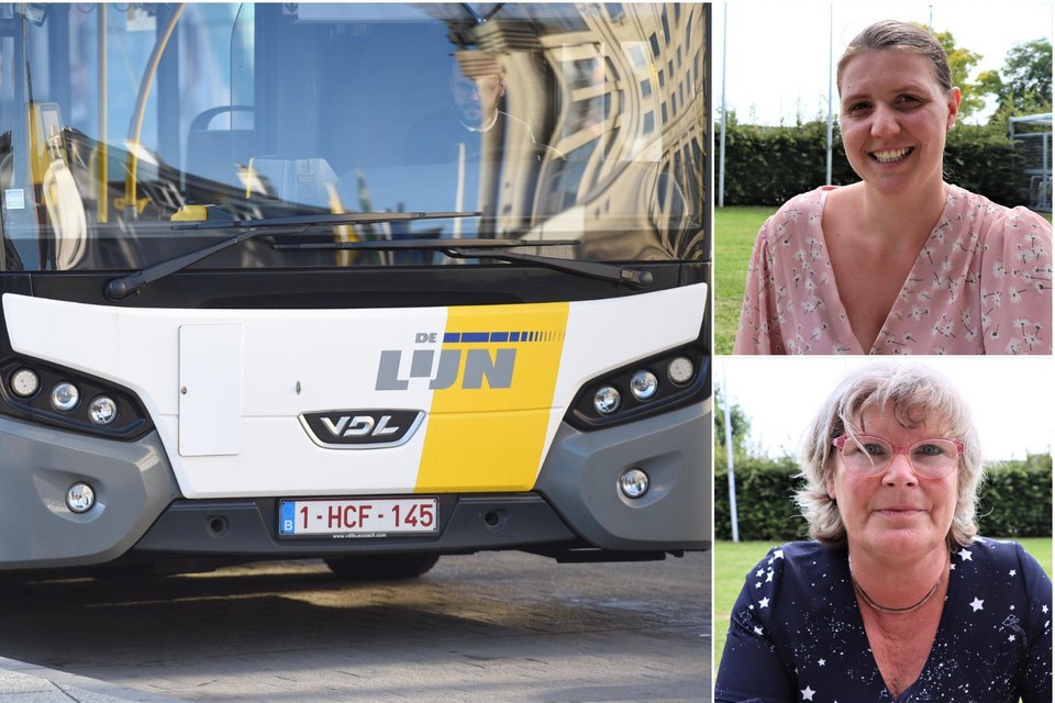 Directeurs Jolien Roef en Ria Vermeulen reageren opgelucht nu de bussen het leerlingenvervoer met de bussen van De Lijn vlotter loopt.