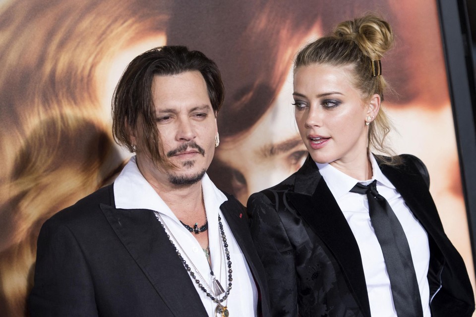 Johnny Depp en Amber Heard.  