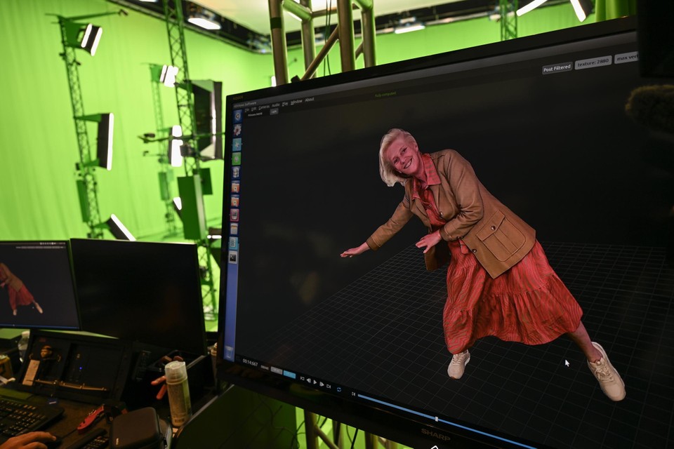 In een studio van het Creative Media Industries Institute aan de Georgia State University werd een avatar gemaakt van prinses Astrid. 