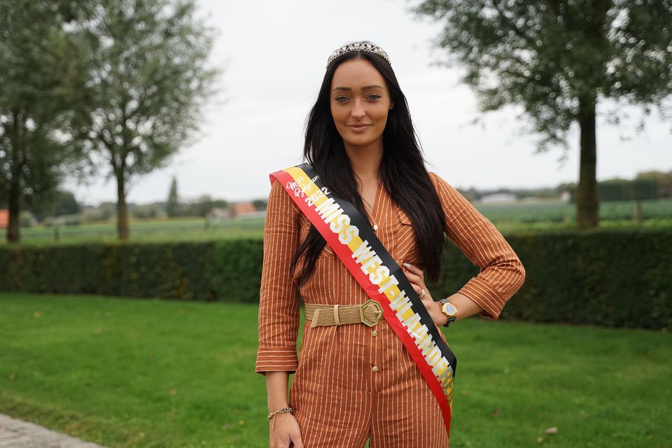 Gaëlle Sauvillers gaat voluit voor een plaats in de top tien of meer tijdens de finale van Miss België 