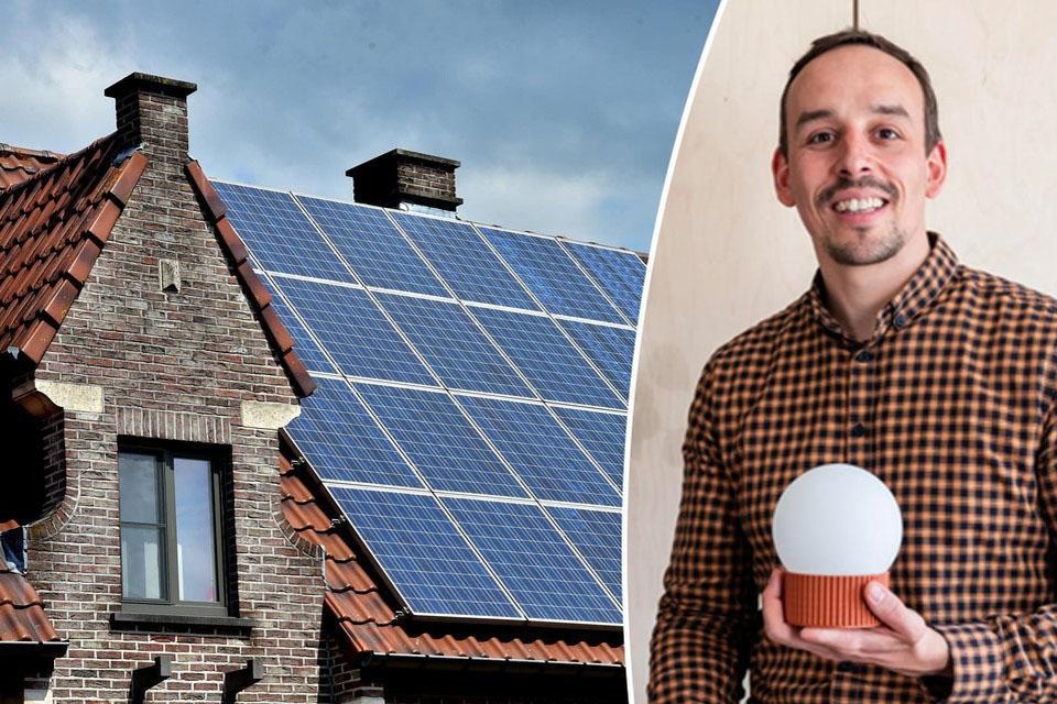 Menstruatie Interpretatief acre Slimme lamp van Christophe toont wanneer zonnepanelen meer energie  opbrengen dan je verbruikt: “Ideaal om te besparen” (Aalst) | Het  Nieuwsblad Mobile