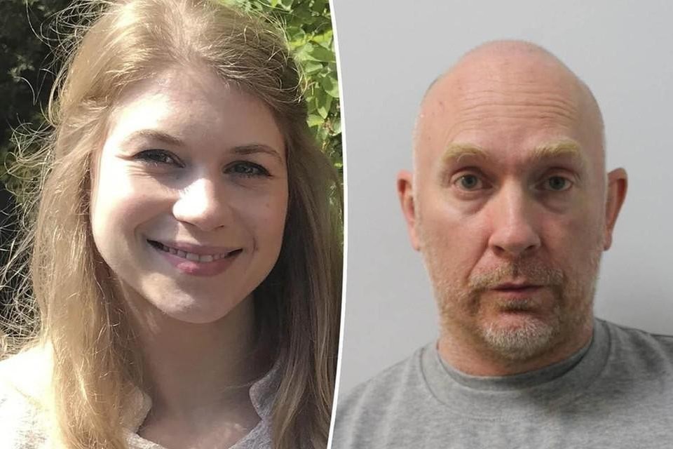 Wayne Couzensv (rechts) vermoordde Sarah Everard (links).