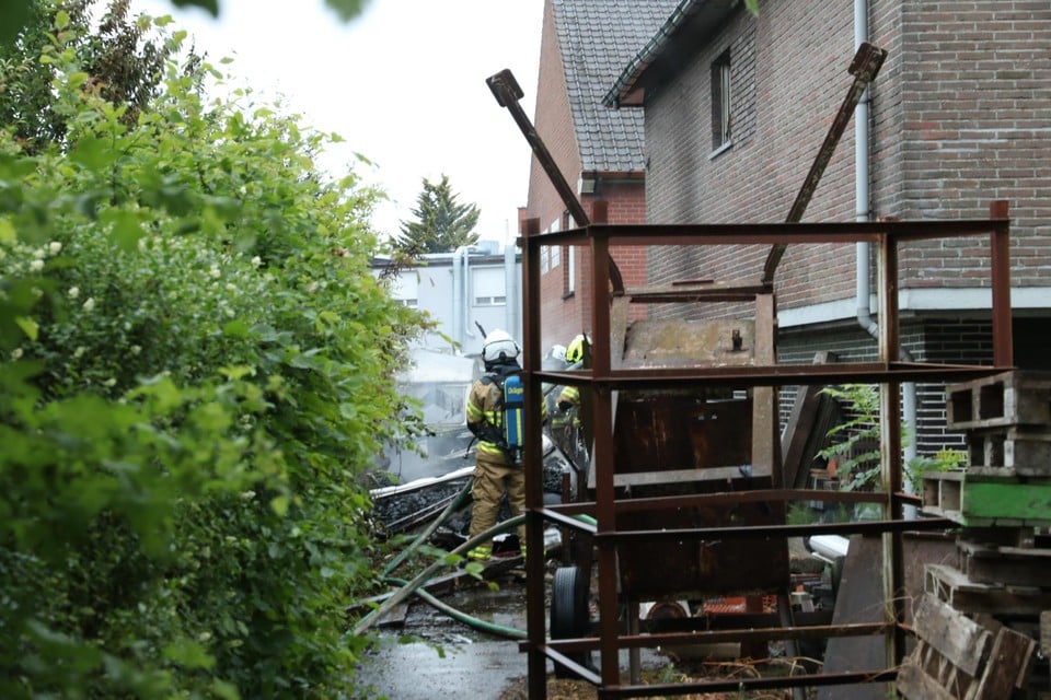 The house was also damaged.