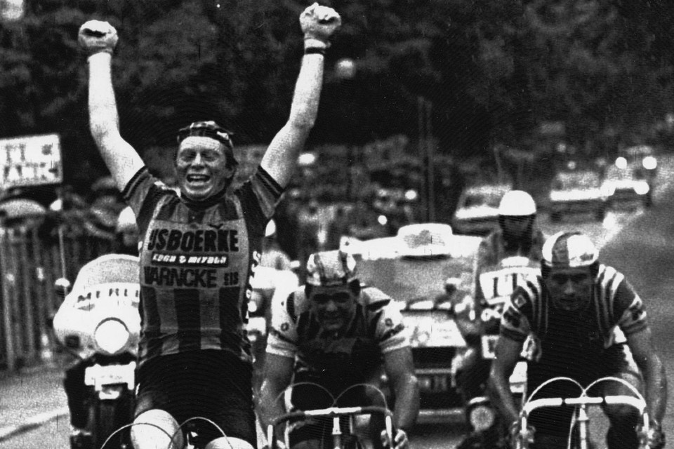 Pevenage wint de etappe in Metz in  de Tour van 1980. Uiteindelijk nam Rudy het groen mee naar Moerbeke. 