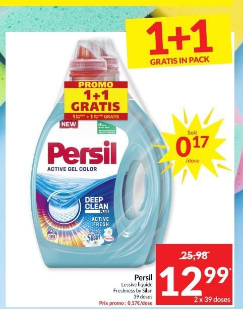 De promo voor Persil is bij Intermarché wel straffer. 