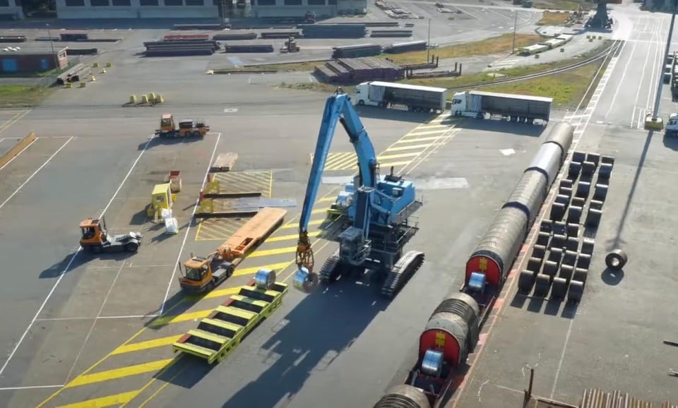 The PSA breakbulk terminal.