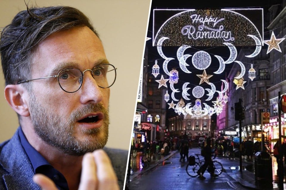 Staatssecretaris Pascal Smet wil het Londense voorbeeld volgen en Brussel laten verlichten tijdens de ramadan.