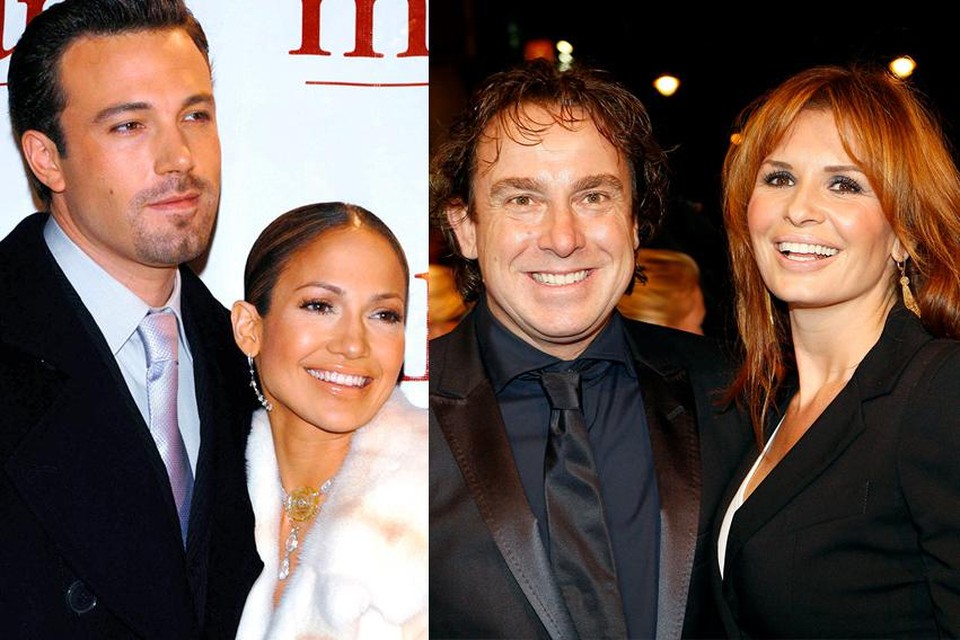 Ben Affleck en Jennifer Lopez, alias ‘Bennifer’, ooit al gelukkig van 2002 tot 2004. Marco Borsato en Leontine, vorig jaar gescheiden wegens zijn scheven schaatsen, nu weer aan het daten.